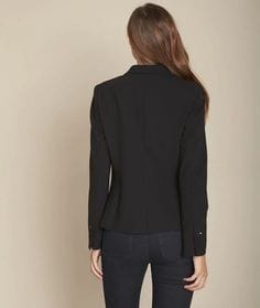 Veste microfibre noire Sarry