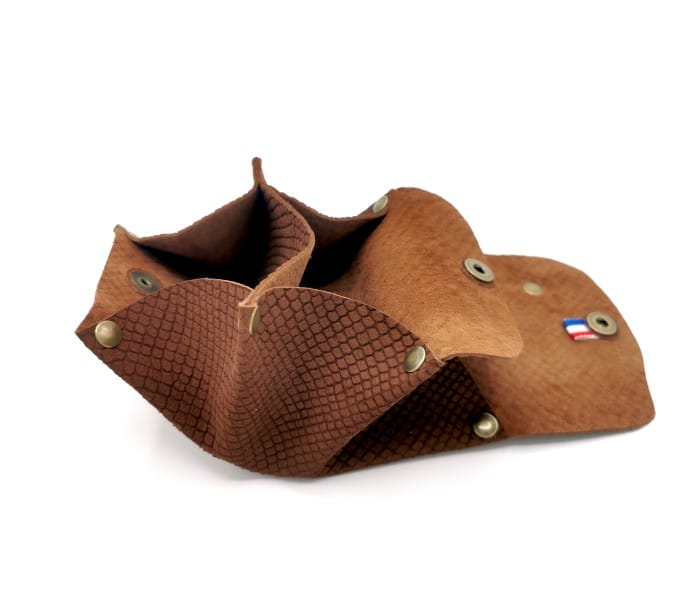 Porte monnaie petite Alice PMLPA 008 3 Porte monnaie en cuir upcyclé croco