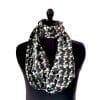 echarpe snood en soie seventies
