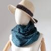 foulard en soie luxe turquoise
