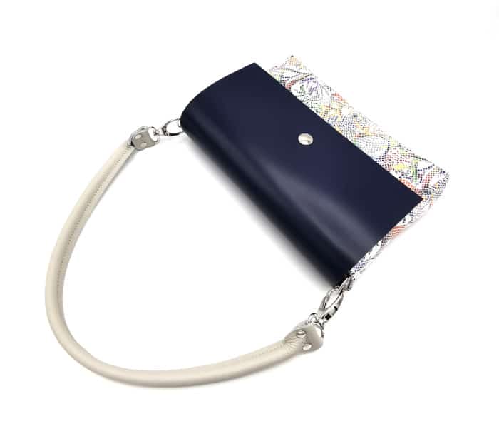 sac cuir upcyclé porté épaule