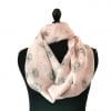 foulard soie femme luxe pissenlit rose