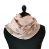 echarpe soie upcyclée pissenlit rose