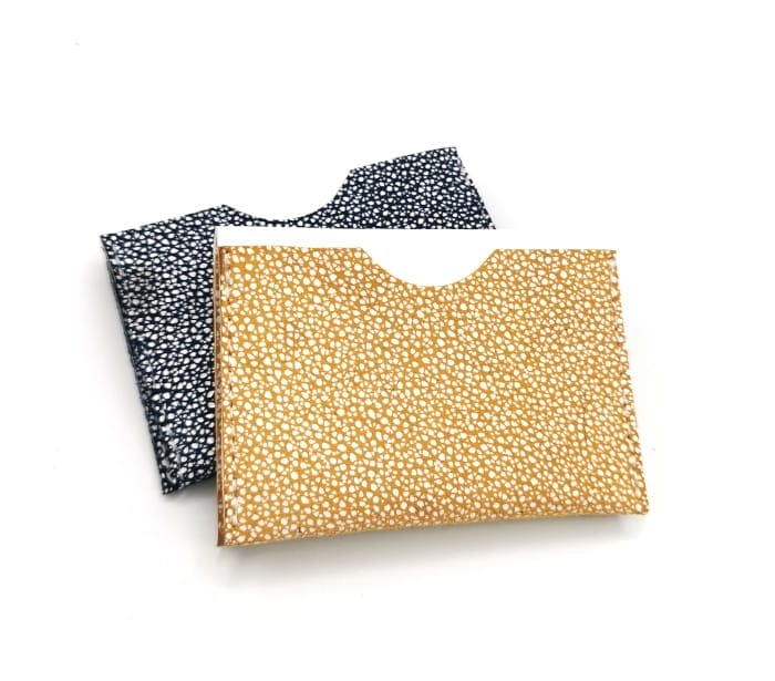 porte cartes cuir upcyclé
