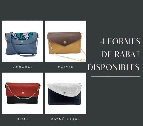 Rabat de sac interchangeable en cuir