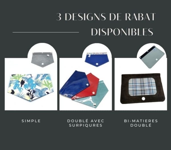 Rabat de sac interchangeable en cuir