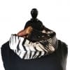 snood en soie upcyclée motif wild