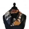 snood en snood en soie upcyclée motif wild