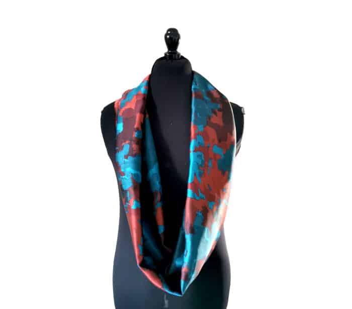Echarpe Miss Sarah camouflage ERMSHC-067 3 snood en soie camouflage