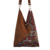 sac origami WAX paon-cafe 2 sac cabas wax et cuir origami