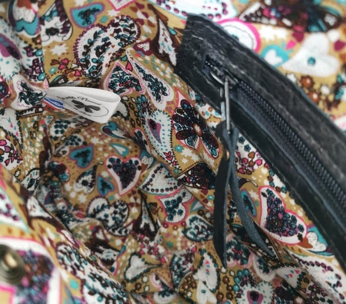 Sac hobo cuir froissé noir