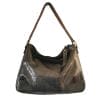 Sac hobo cuir froissé noir