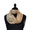 foulard soie grandes étoiles creme