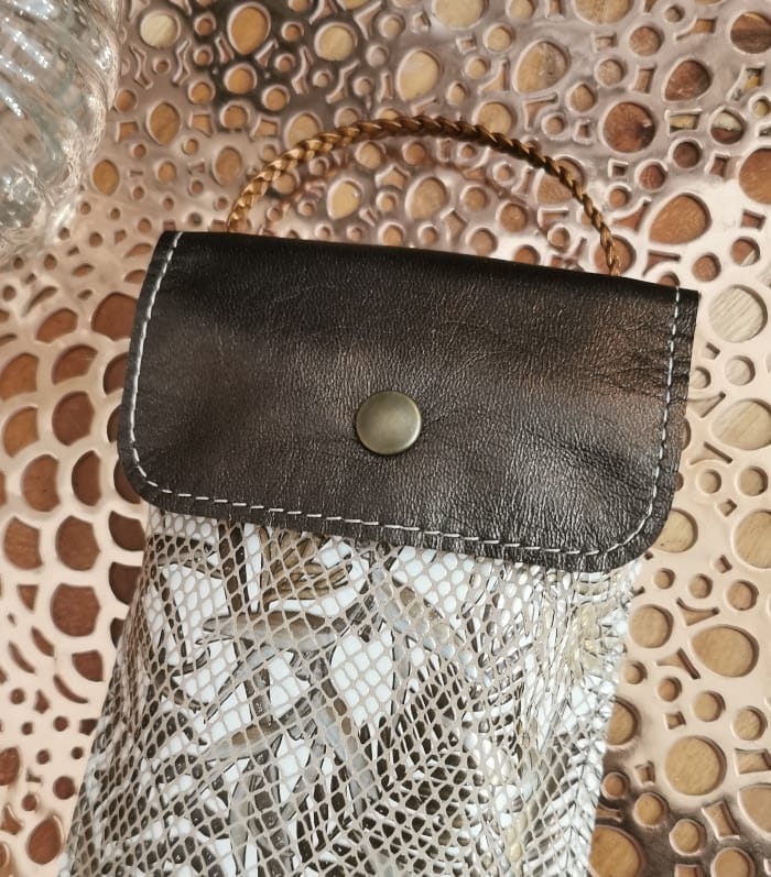 bandoulière tressée bronze