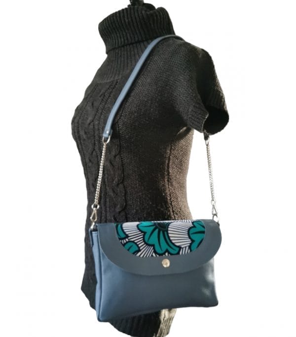 Sac en cuir à rabat interchangeable