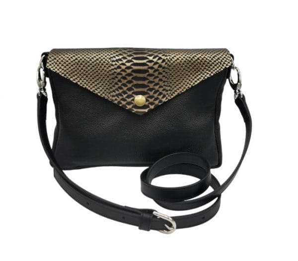 Sac en cuir à rabat interchangeable