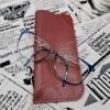 étui à lunettes homme en cuir