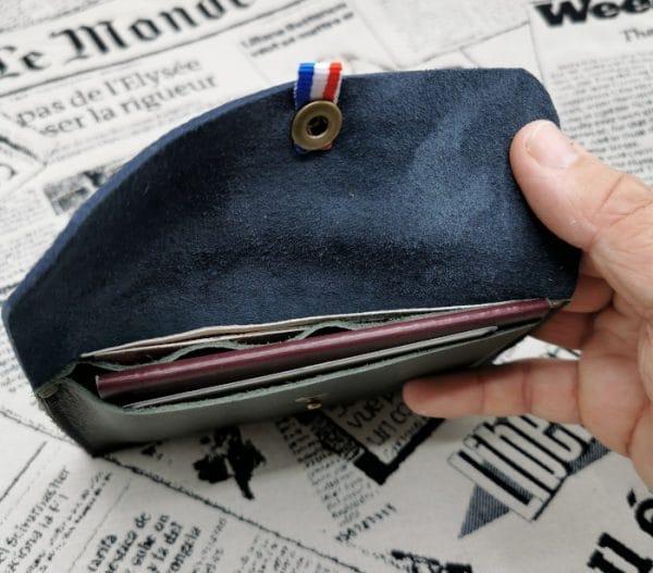pochette pour papiers d'identité homme en cuir