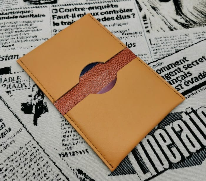 Porte cartes homme en cuir