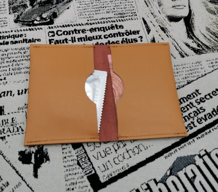Porte cartes homme en cuir