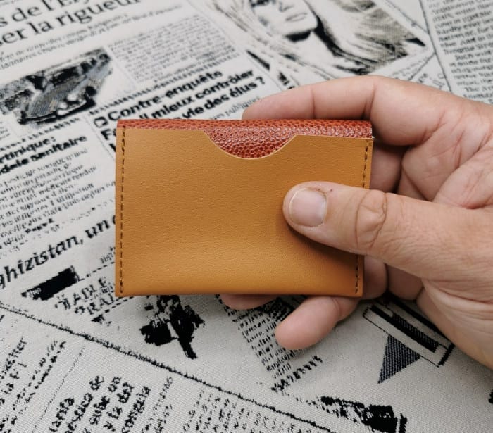 Porte cartes homme en cuir