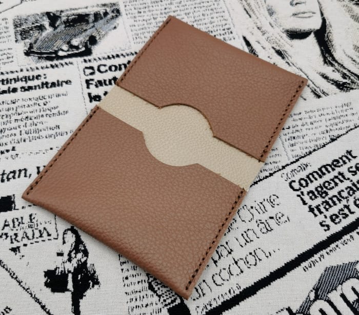 Porte cartes homme en cuir