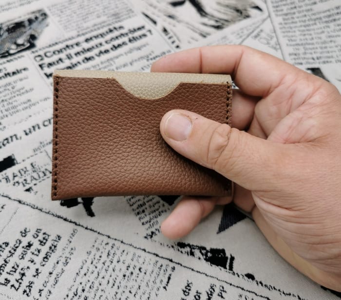 Porte cartes homme en cuir