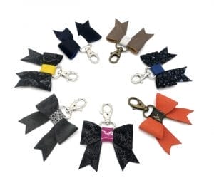 bijou de sac en cuir Noeud