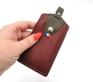 etiquette bagage en cuir