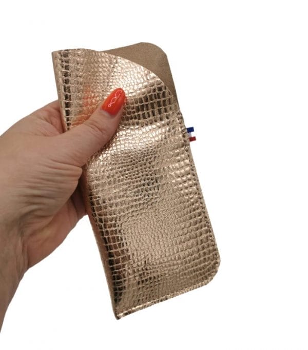 etui lunettes cuir femme les petits noeuds de Lucie