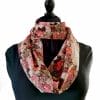 foulard en soie fleurs japonaises