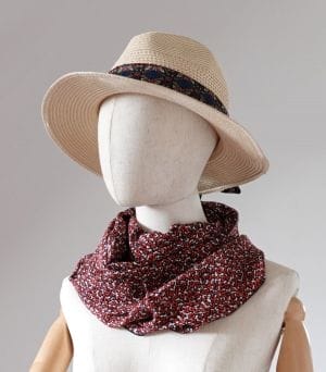 109 foulard soie ERMSP fleurs de minuit - 2 foulard soie femme rouge et noir