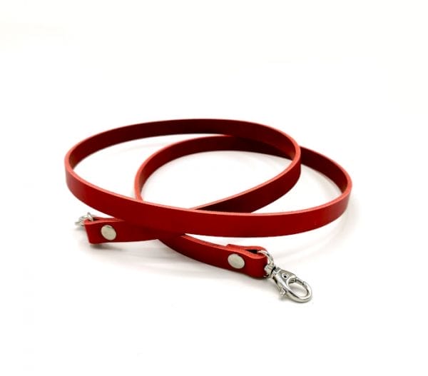 Bandouliere cuir sac a main rouge