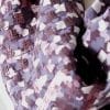 foulard soie et sequins violet