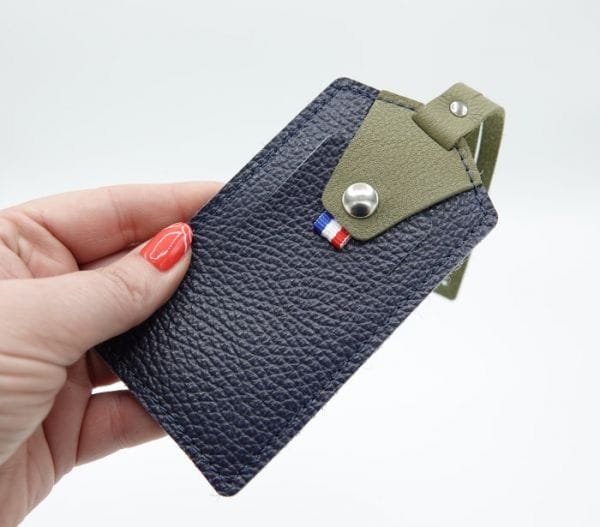 etiquette bagage en cuir