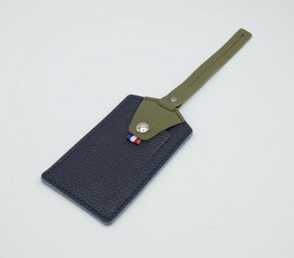 etiquette bagage en cuir